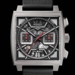 TAG Heuer Monaco Skeleton - Titanium Case, Black Strap