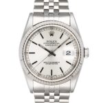 Rolex Datejust Silver Stick Dial stainless - Rolex Datejust Silver